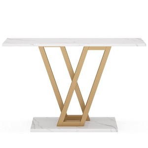 Resenkos Entryway Table, Console Sofa Table,43 Inch Console Table, Industrial Entryway Hallway Table, - 1 of 4