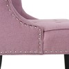 Sapphtopaz Accent Chair Fabric Comfy Chair Lounge Armchair Bedroom Chair with Button-Tufted Waffle Stitching and Nailhead Trim for Bedroom - 3 of 4