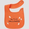 Carter's Just One You® Baby Halloween Bibs - Orange - 2 of 3