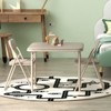 Folding Table and Chairs Set of 3 for Boys and Girls, Portable Table and Chair with Pu Soft Cushion, Suitable for Eating, Reading, Playing - 4 of 4