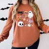 Simply Sage Market Women's Boo Chart Long Sleeve Garment Dyed Tee - 2 of 4