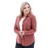 Old Ranch Brands Women's Liliana Super Soft Boyfriend Shirt - 4 of 4