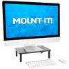 Mount-It! Metal Monitor Riser 2-Pack | Height Adjustable Computer Display and Laptop Stand for Desktop | Fits Up to 32" Screens, 44 Lbs. Capacity - 2 of 4