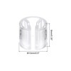 Unique Bargains Plastic Reusable Easy to Recognize Clothes Hanger Sizer Marker Garment Color Coding Clear 100 Pcs - 2 of 4