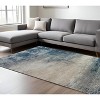 Dark Blue And Gray Abstract Area Rug - 2 of 4