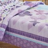 BAGOKIE Purple Butterfly Toddler Bedding Set for Girls - 4 of 4