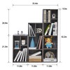 VECELO 3 Shelf Bookcase, Wood Bookshelf and Bookshelves - 3 of 4