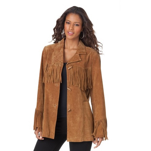 Plus size tassel clearance jacket