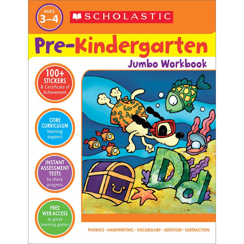 Scholastic Jumbo Workbook - Pre-kindergarten, 1 of 2