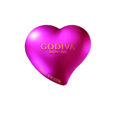 Godiva Valentine's Milk & Dark Chocolate Hearts Tin - 2.8oz