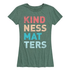 Women's - Instant Message - Kindness Matters Short Sleeve Graphic T-Shirt - 1 of 4