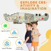 JOYMOR Toddler 11-in-1 Montessori Busy Board Activity Center Crocodile Wooden Sensory Wall Green - 3 of 4