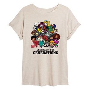 Women's - Mattel - Legendary For Generations Oversized Graphic T-Shirt - 1 of 4