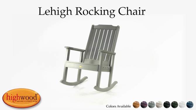 Lehigh Rocking Chairs 2pk with Adirondack Side Table - Highwood, 2 of 11, play video