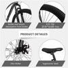 VASIP 27" Mountain Bike 21 Speeds, Suspension Fork, Aluminum Frame Disc-Brake MTB Bicycle Adult Bike for Men Women - 4 of 4
