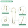 Unique Bargains Large Safety Spring Lock Blanket Bulk Pins 60 Pcs - 2 of 4