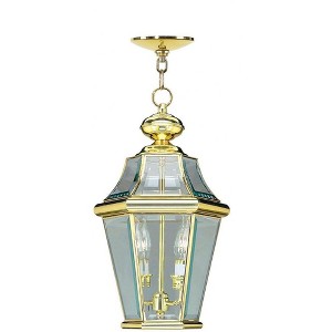 Livex Lighting Georgetown 2 - Light Lantern in  Brushed Nickel - 1 of 1