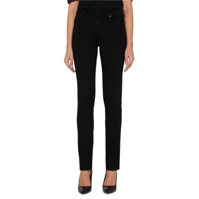 7 For All ManKind Womens Kimmie Mid Rise Straight Leg Jeans