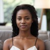 Unique Bargains Women's Medium Wave Curly Long Hair Wig 13x4in 150 Real Human Hair Black 1 Pc - 2 of 4