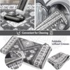 SEVOBAL 4pcs Washable Rugs Area Rugs for Living Room,Ultra Soft Retro Indoor Rugs for Bedroom,Non Slip Kitchen Rug Carpets, Gray, 20"*59"*0.5" - 2 of 4