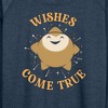 Women's - Disney - Wishes Come True Lightweight French Terry Wide Neck Long Sleeve Shirt - 2 of 4