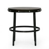 Rivet Modern Industrial Handcrafted Round Mango Wood Side Table Brown/Antique Gunmetal - Christopher Knight Home - 3 of 4