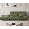 Modular Sectional Sofa, L-Shaped Bean Bag Couch, Oversized Fireside Chair Bean Bag Sofa & Loveseat with Ottoman (Single Sofa + Loveseat with Ottoman) - 3 of 4