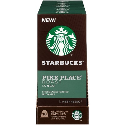 Starbucks by Nespresso Original Line Pods Medium Roast Coffee Pike Place Roast - 10ct