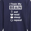 Boys' - Instant Message - I Train My Brain Long Sleeve Graphic T-Shirt - 2 of 4