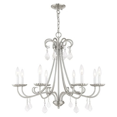 Livex Lighting Daphne 8 - Light Chandelier in  Brushed Nickel