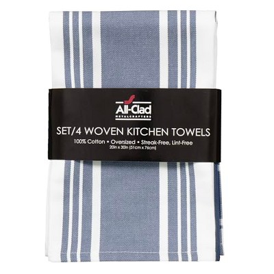 All-Clad Woven Bistro Kitchen Towels, 4-Pack