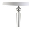 28.25" Crystal Foster Table Lamp (Includes LED Light Bulb) Clear - Jonathan Y: Modern Linen Shade, UL Listed - 4 of 4