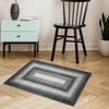 Washable Modern Braided Printed Rug Non Slip Low Pile Rug Soft Contemporary Throw Floor Cover Foldable Indoor Carpet for Living Room Bedroom - 4 of 4