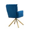 Lycvki Velvet Contemporary High-Back Upholstered Swivel Accent Chair - 3 of 4