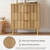 Homhougo 3 Drawer Dresser for Bedroom, 30” Tall Dresser Organizer with Metal Legs, Modern Wood Chest of Drawers for Bedroom, Home Office - 4 of 4