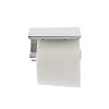 Alpine Industries Toilet Paper Holder with Shelf Storage Rack Single Post Dispenser Chrome (2-Pack) - 4 of 4