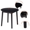 Grungis Round Dining Table for 2-4 People,Modern Kitchen Table with Black Wood Legs for Kitchen,Living Room - 4 of 4