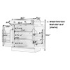 SKRAN Farmhouse kitchen pantry storage cabinet, with Drawer, 2 Adjustable Shelves and 2 Door Shelves, for Dining, Kitchen - 3 of 4