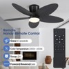 42 inch Flush Mount Palm Leaf Ceiling Fan Light - 3 of 4