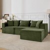 Modular Sectional Sofa,Modern Cloud Sectional Couch with Deep Seat, Boneless Couch with Chaise for Living Room Apartments Bedroom - 2 of 4