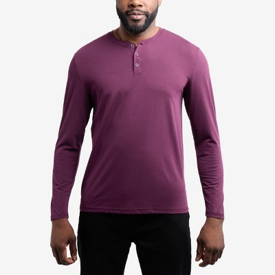 X RAY Men's V-Neck & Henley Long Sleeve T-Shirt