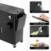Karl Home80 Qt Patio Cooler Cart With Cabinet And Foldable Side Table - 4 of 4