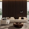 Vynxaria 0.8 in. T x 2 ft W. Walnut Woodgrain MDF Polyester Tongue and Groove Sound Absorbing Panel Eco Friendly Low TVOC 4-Pack/2-Pack - 3 of 4