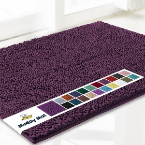 Muddy Mat Highly Absorbent  Soft Chenille Door Mat and Pet Rug Non Slip Thick Washable Area and Bath Mat for Indoor and Outdoor - 1 of 2