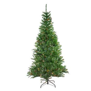 Northlight 7' Pre-Lit Medium Vail Spruce Artificial Christmas Tree - Multi Lights