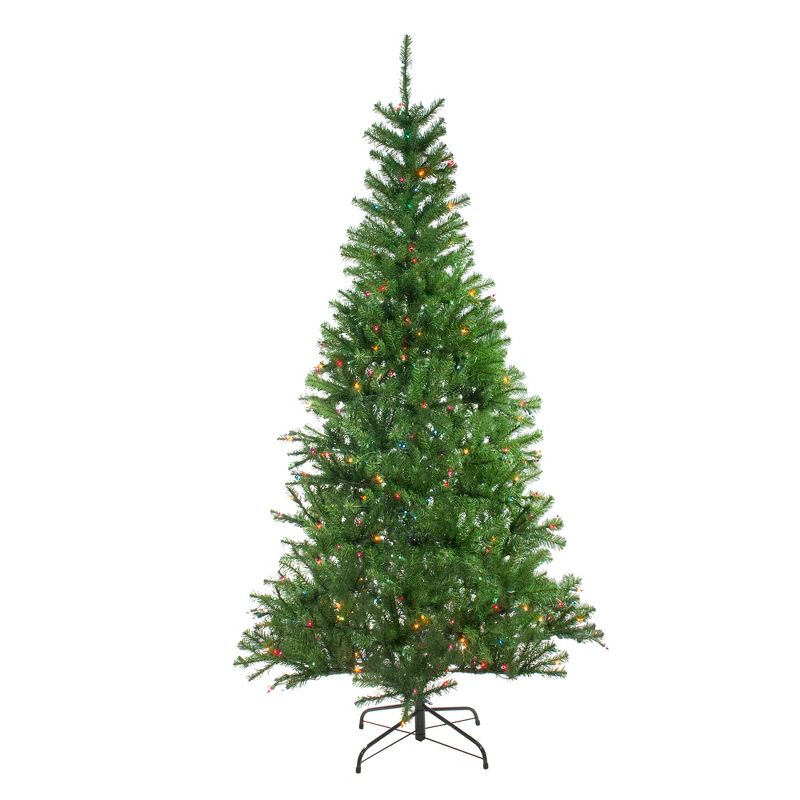 Northlight 7' Pre-Lit Medium Vail Spruce Artificial Christmas Tree - Multi Lights, 1 of 5