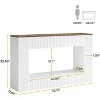 Tribesigns Modern Console Table, 55-Inch Wood Entryway Table with Storage, Narrow Long Sofa Table - 3 of 4
