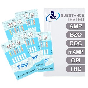 Mintegrity [5pk] 6 Panel Urine Drug Test Card for Home | High Sensitivity Substance Screening Home Detection Urine Dip Card | MT-WDOA-264 - 1 of 4
