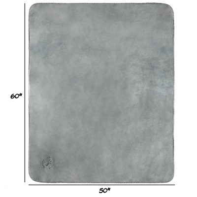 Large Gray Waterproof Reversible Sherpa Pet Blanket