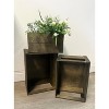 Essential Decor & Beyond 3-Piece Set Natural Wooden Crate Storage - 4 of 4